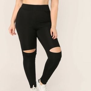 Knee Slit Leggings